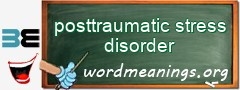 WordMeaning blackboard for posttraumatic stress disorder
